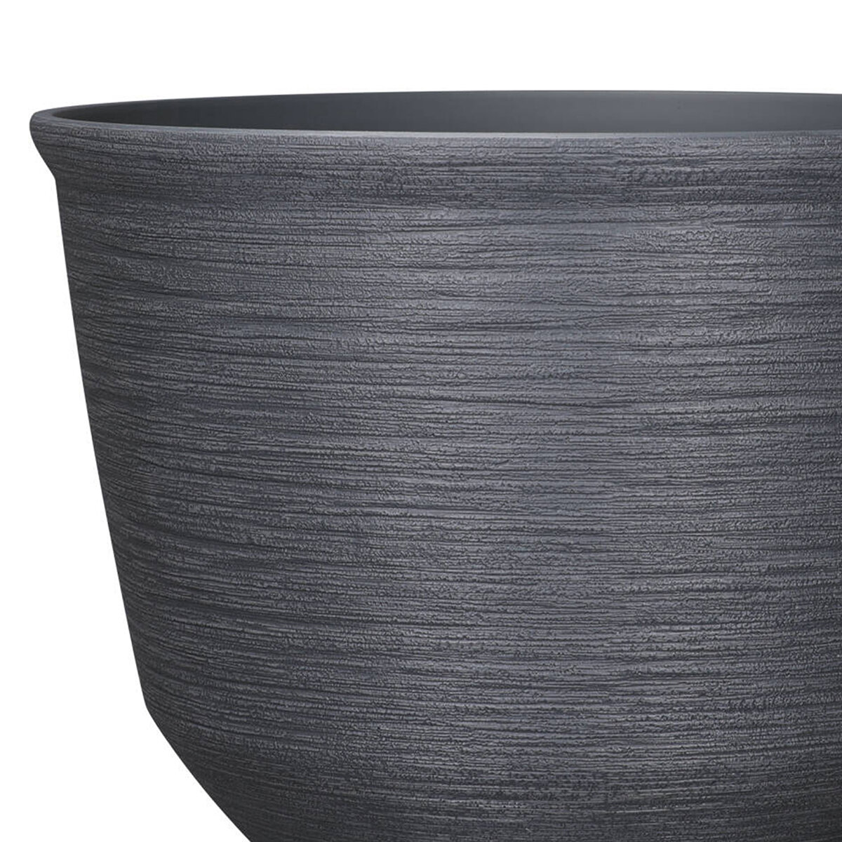 Blaire, Maceta de Resina de 22", Color Gris