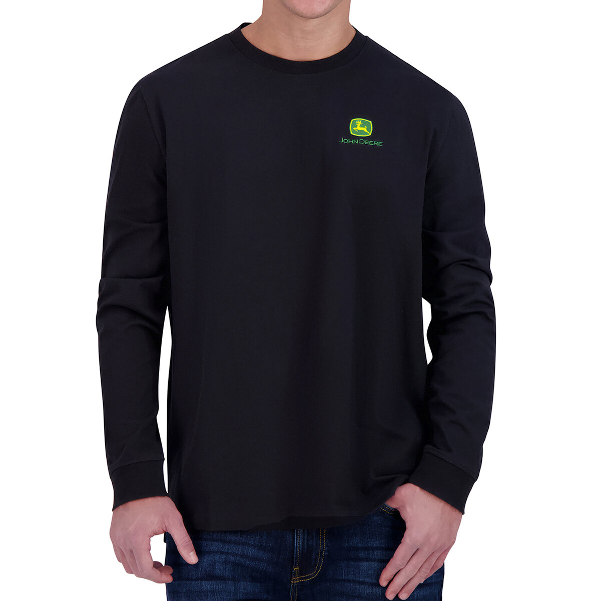 John Deere Playera para Caballero Negro Chica