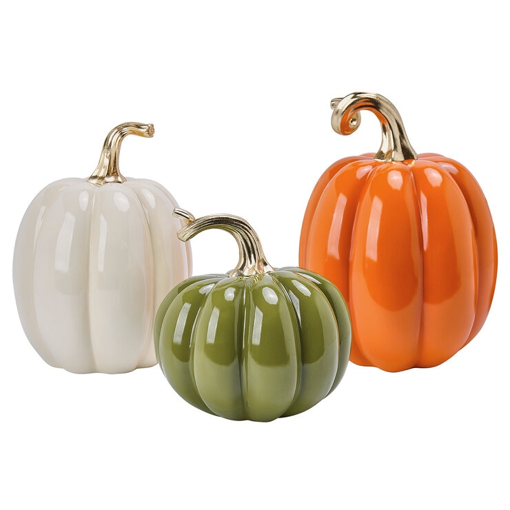 Calabazas Decorativas, Juego de 3 Pzas. Calabazas Decorativas, Juego de 3 Pzas.