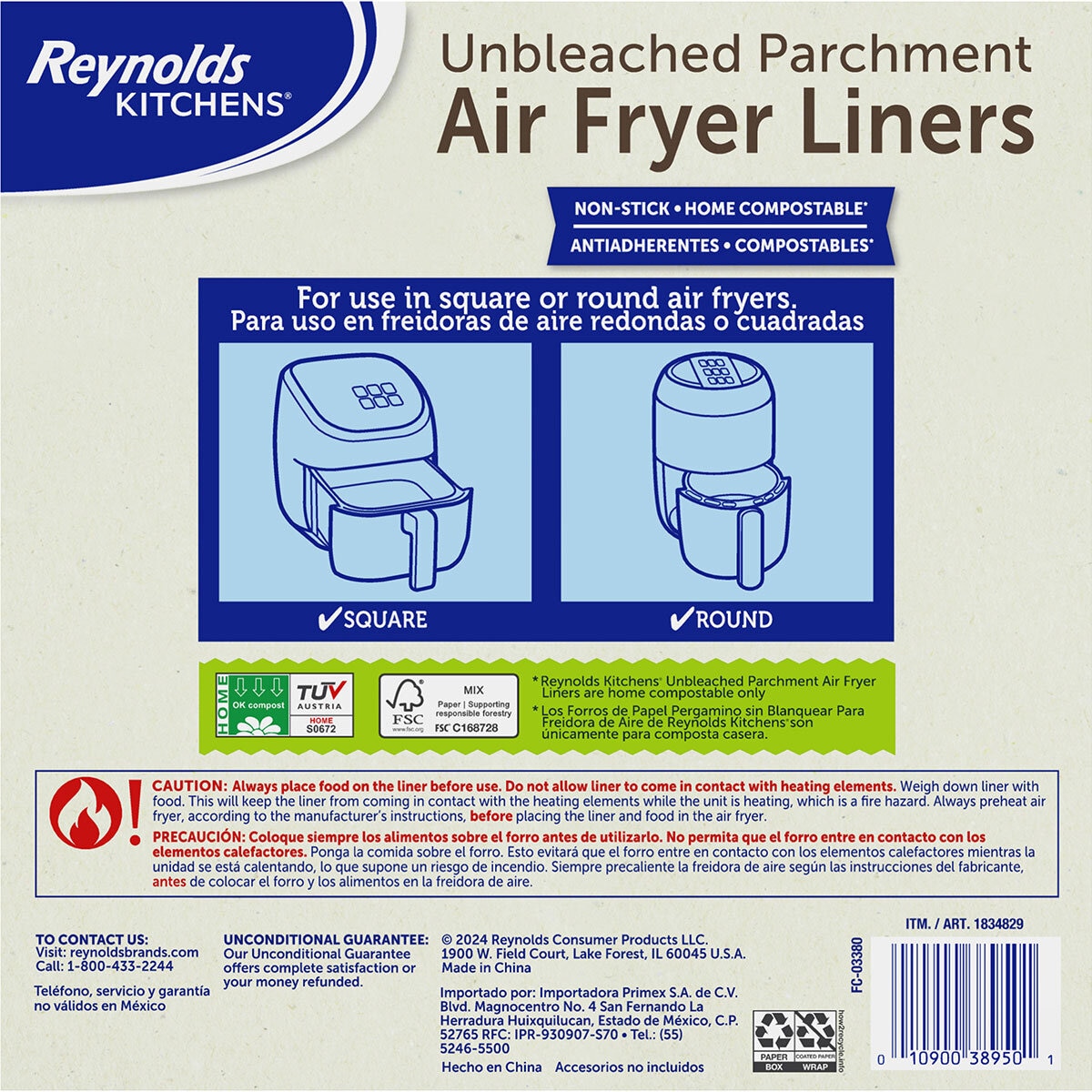 Reynolds Protectores para Air Fryer 150 pzs
