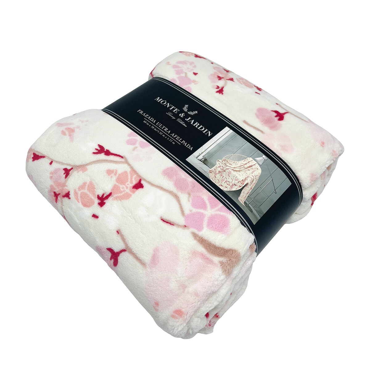 Monte & Jardín Frazada Ultra Afelpada 152cm x 177cm, Floral