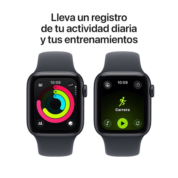 Apple Watch SE 3 (GPS) 40mm Aluminio Medianoche + Correa Deportiva Medianoche - Talla S/M