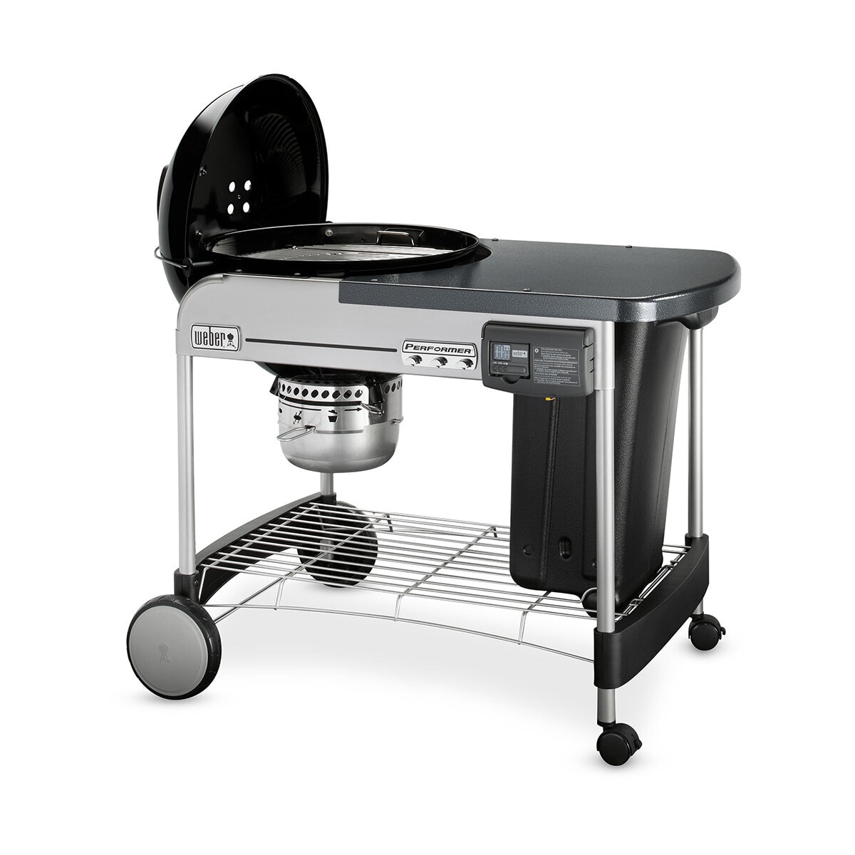 Weber, Performer Deluxe 22" Asador de Carbón + Accesorios + Grill Academy