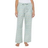 Wildfox Conjunto de Pantalones de Pijama para Dama Azul y Verde Extra Grande