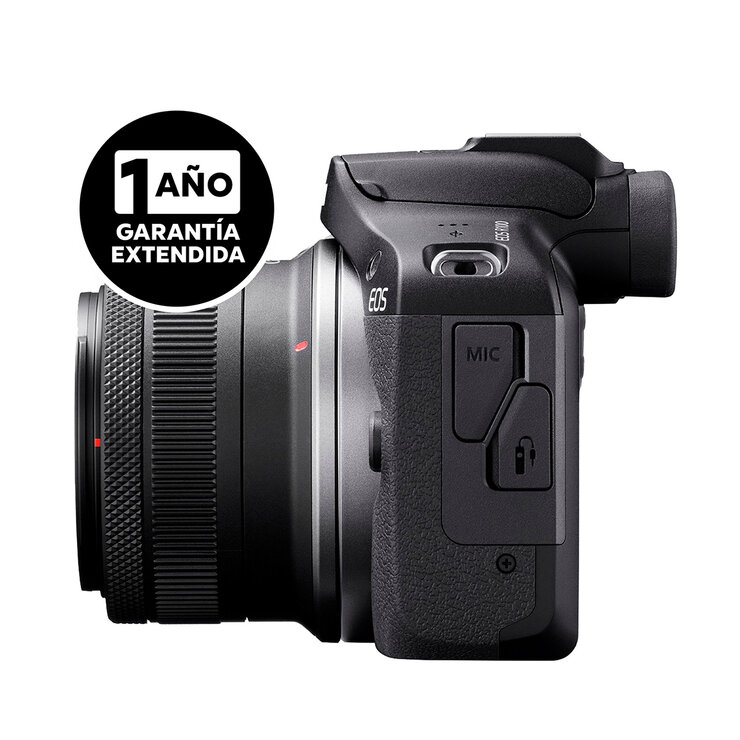 Canon, Cámara Digital EOS R100 RF-S 18-45mm + Garantía Extendida