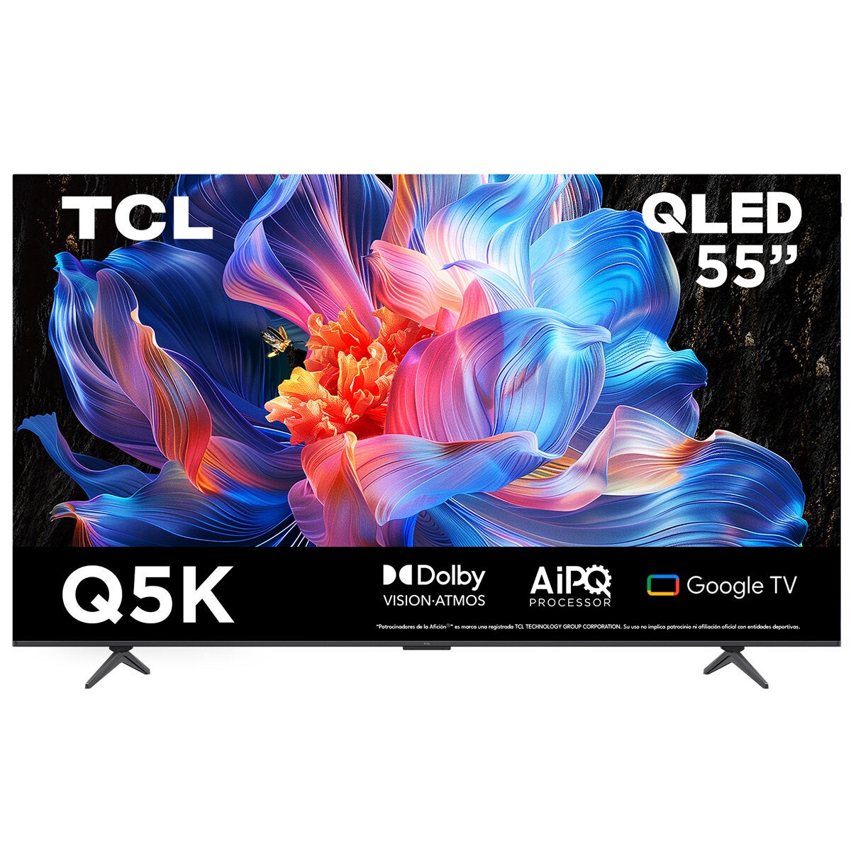 TCL Pantalla 55" QLED 4K Google TV 55Q5K