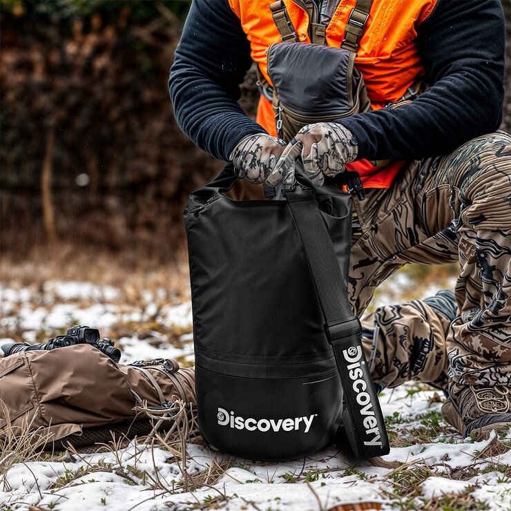 Discovery Mochila Impermeable de 20 Litros para Campismo Negra