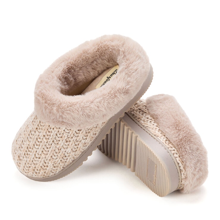 Dearfoams Pantufla para Dama Café Mediana (24.5 cm / 25 cm)