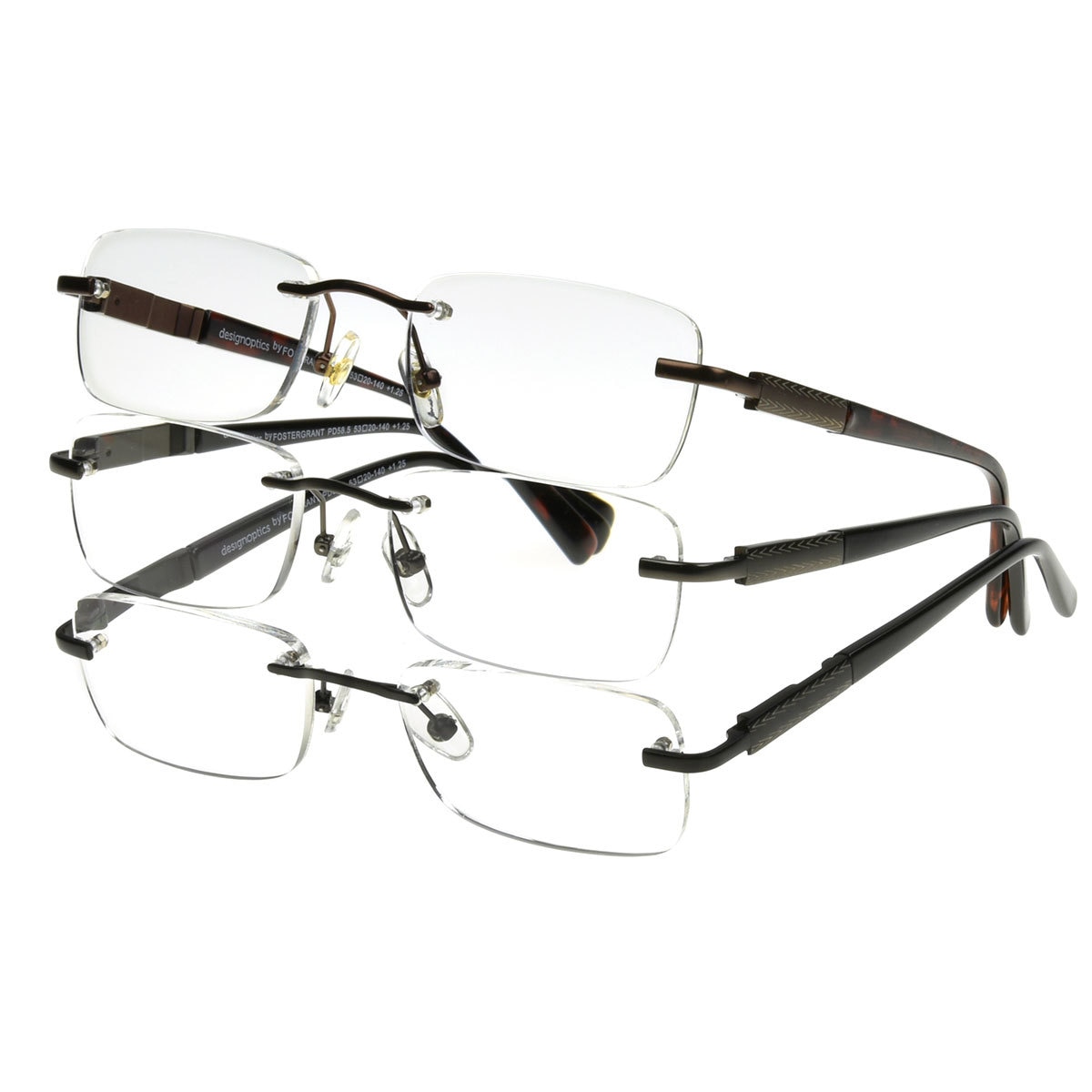 Design Optics, Lentes de Lectura, Dioptría 2.00, Colton, 3 Piezas