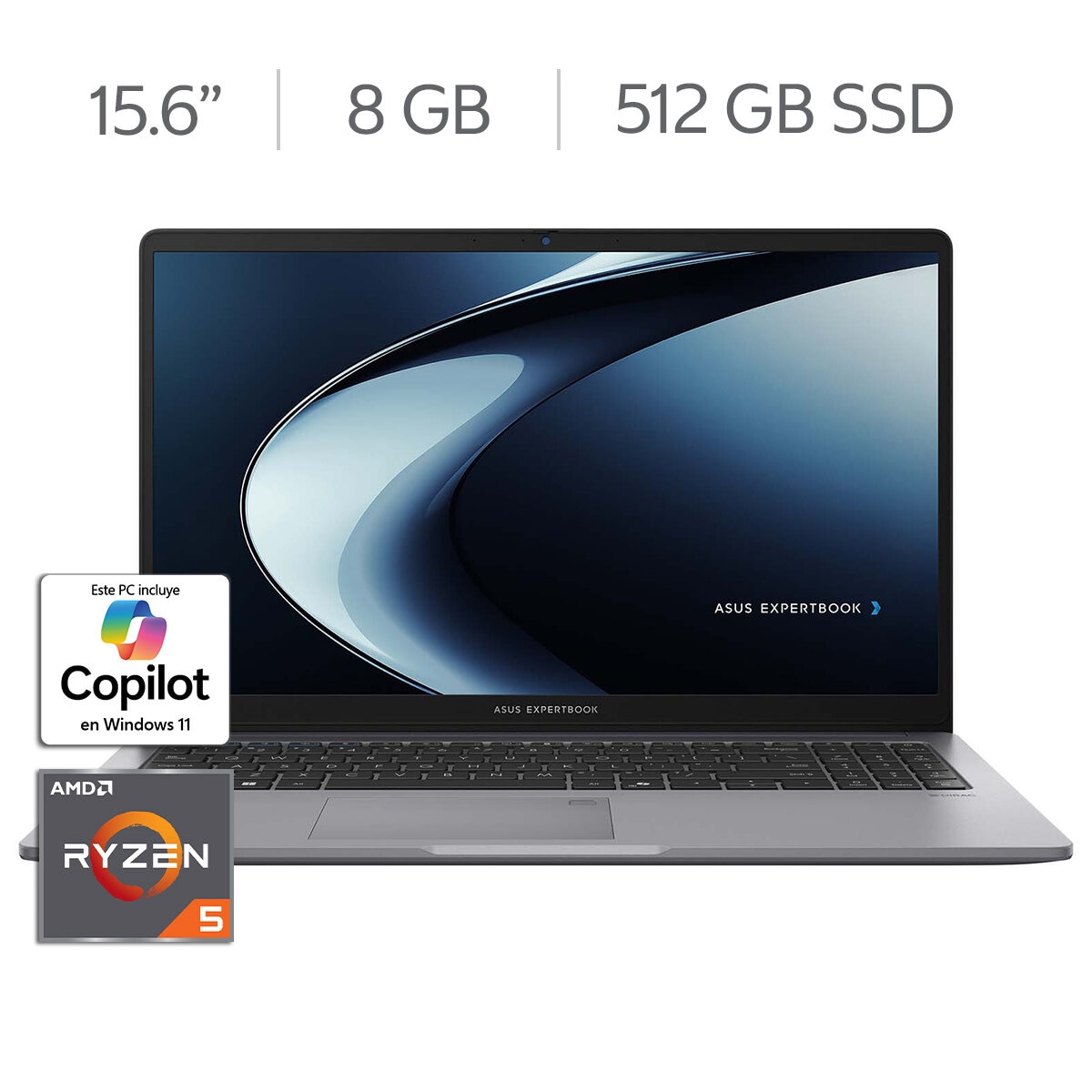 ASUS ExpertBook P1 Laptop 15.6" FHD AMD Ryzen 5 150 8GB 512GB SSD ASUS ExpertBook P1 Laptop 15.6" FHD AMD Ryzen 5 150 8GB 512GB SSD