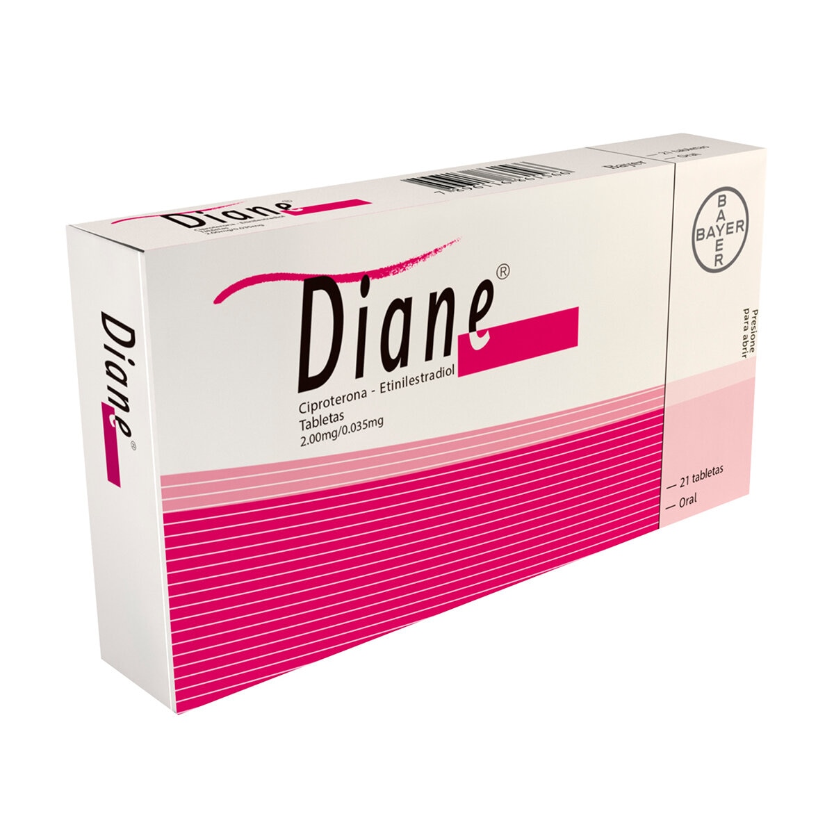 Diane 2mg /0.035 mg  21 Tabletas