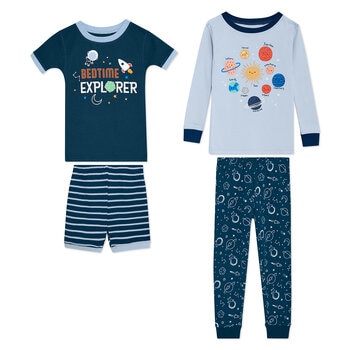 Koala Kids Pijama 4 piezas para Niños y Niñas Varias Tallas y Colores