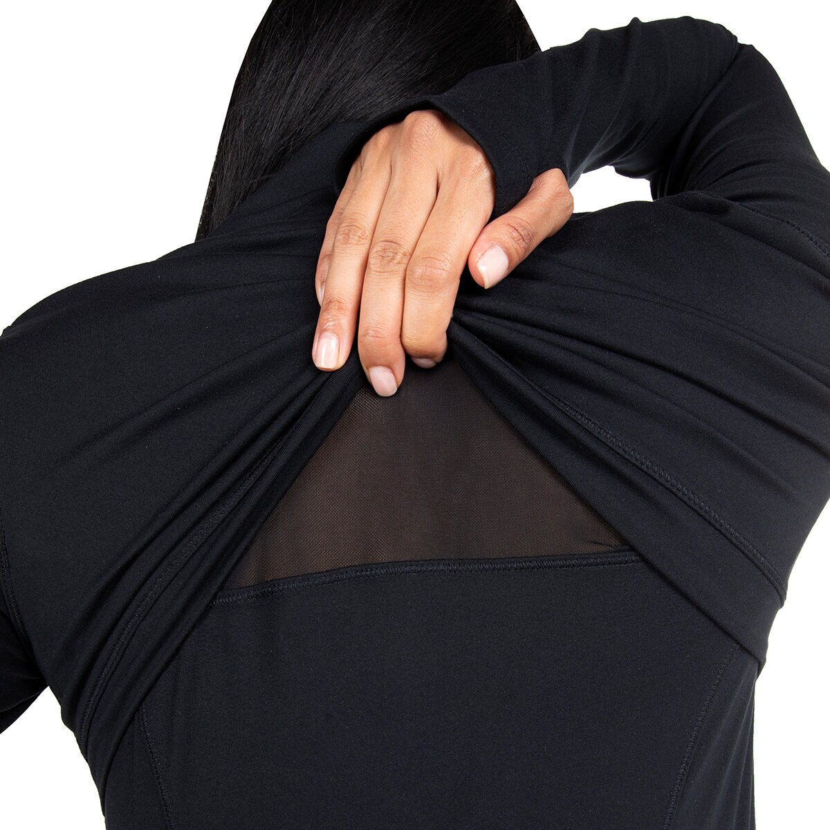 Avalanche Chamarra Deportiva para Dama Negro Extra Chica