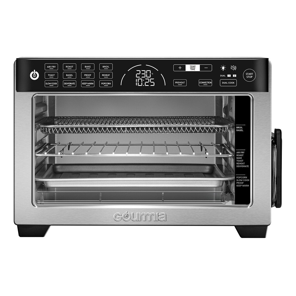 Gourmia, Horno digital con freidora de aire 24L 12-en-1 Gourmia, Horno digital con freidora de aire 24L 12-en-1