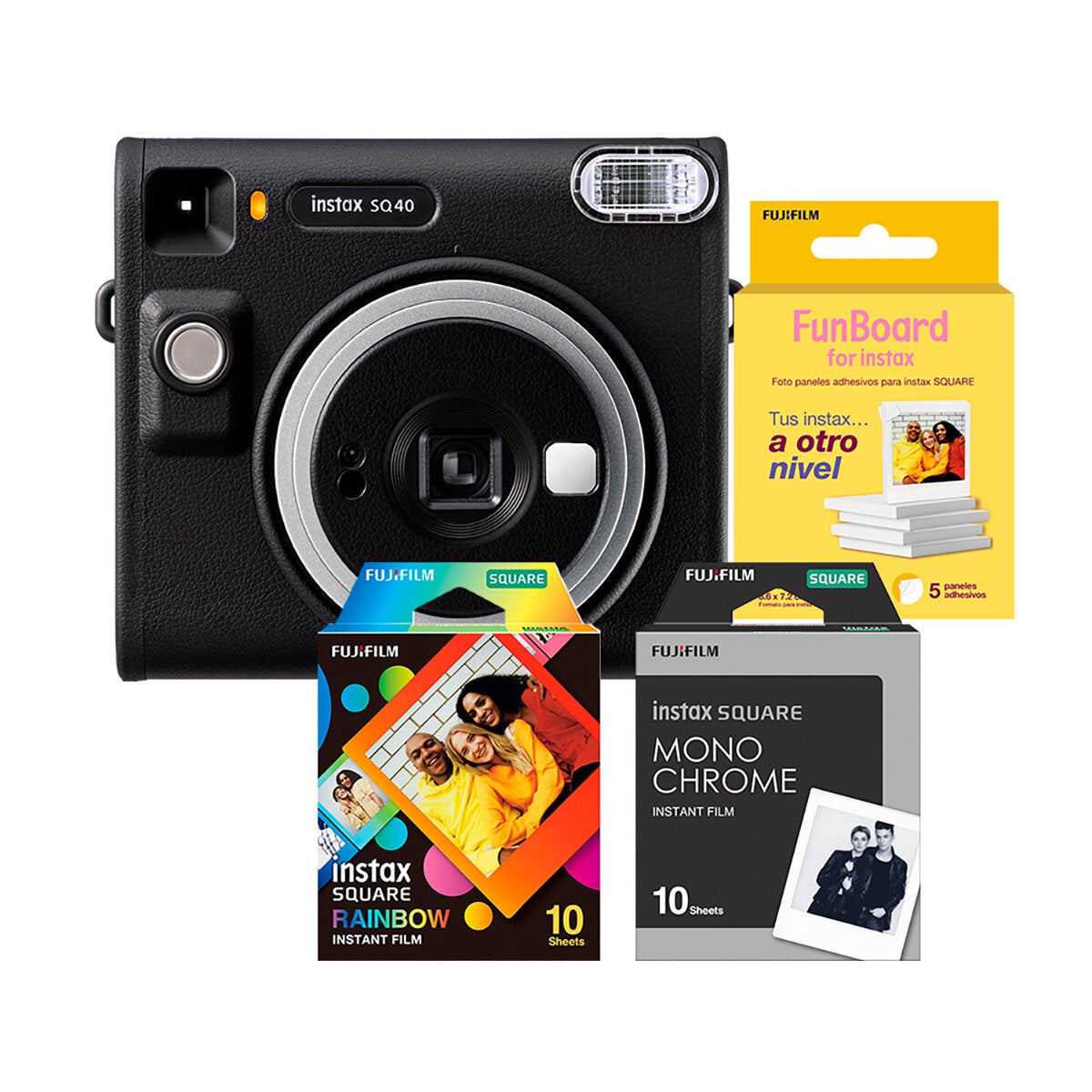 Fujifilm Cámara Instax SQUARE SQ40 + Accesorios Fujifilm Cámara Instax SQUARE SQ40 + Accesorios