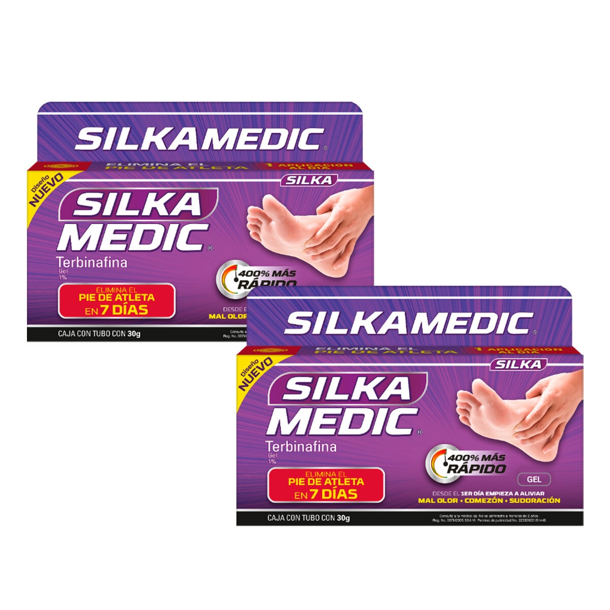 Silka Medic Gel 2 piezas de 30g cada una