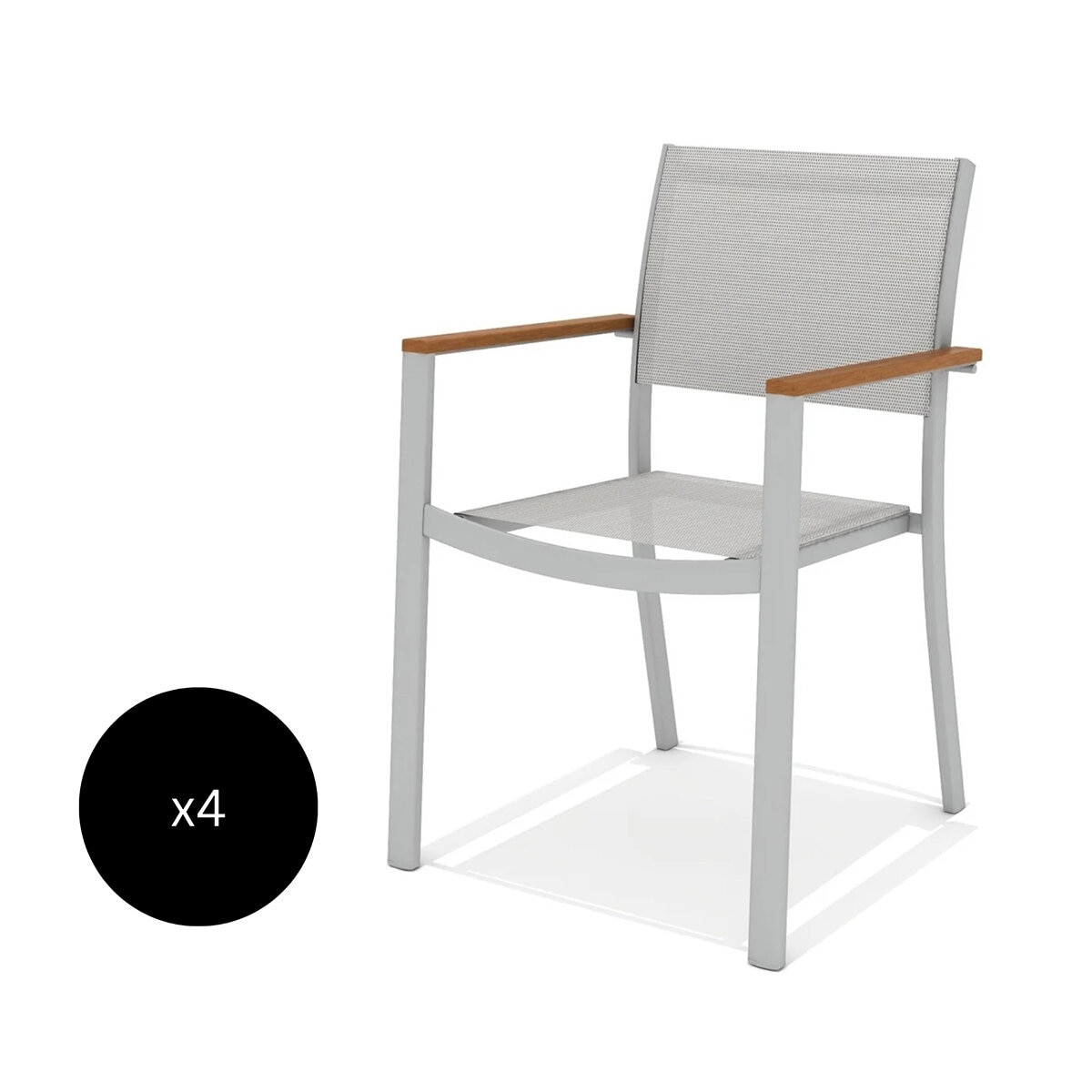 Midtown Concept, Tagula Set de 4 Sillas para Exterior