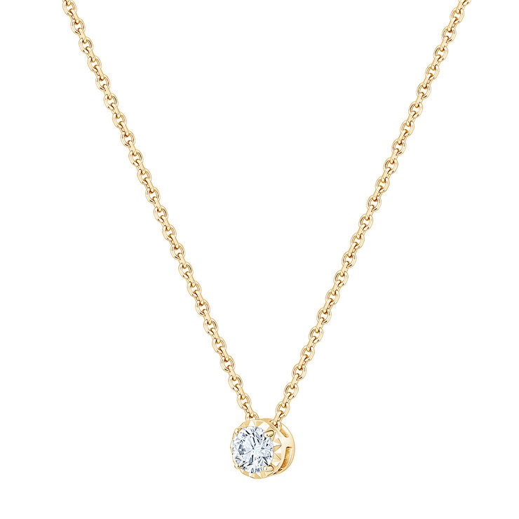 Dije de Diamante Solitario 0.50ctw, Oro Amarillo 14K