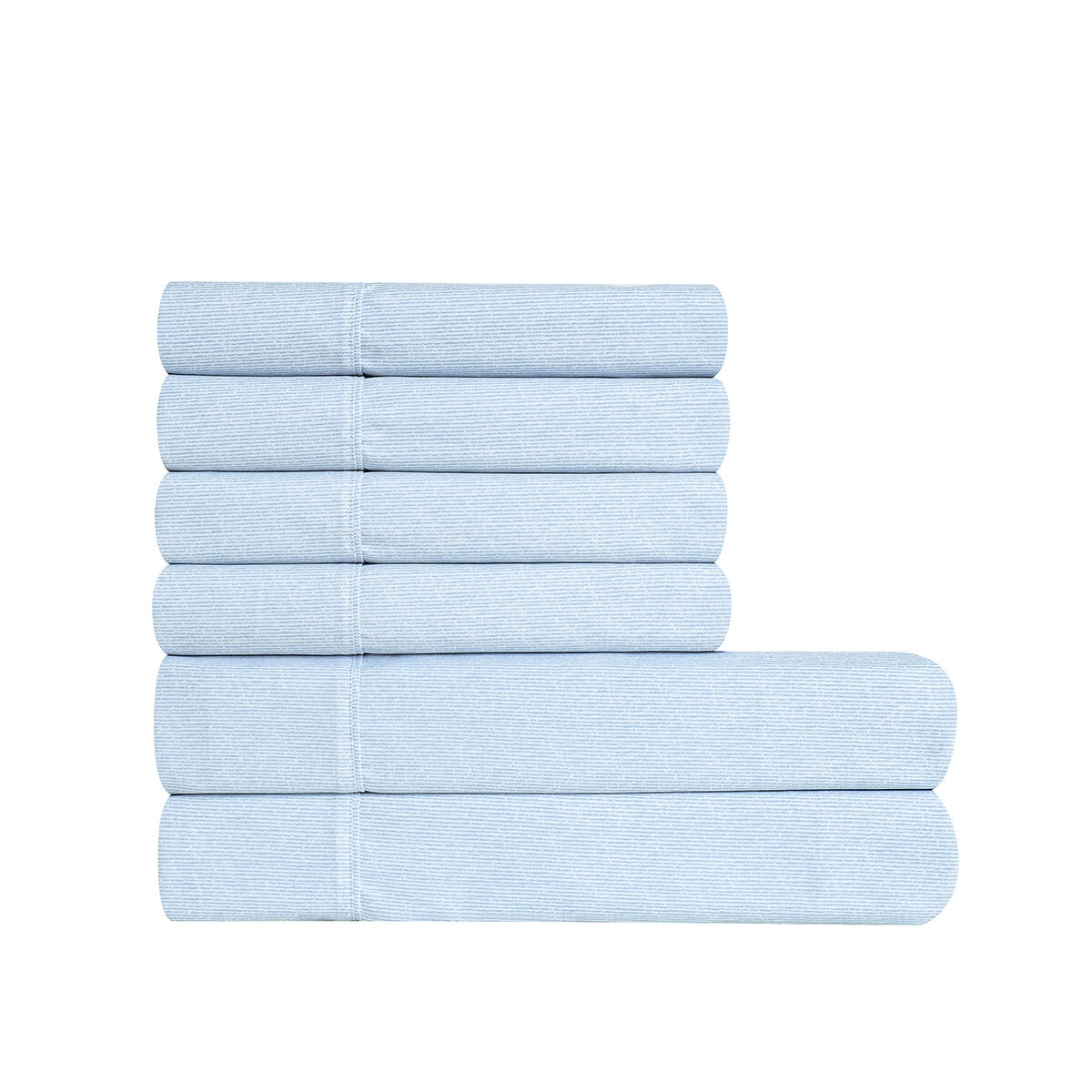 South Point Home Fashions, Juego de Sábanas Tamaño King, 6 Piezas, Ripple Texture