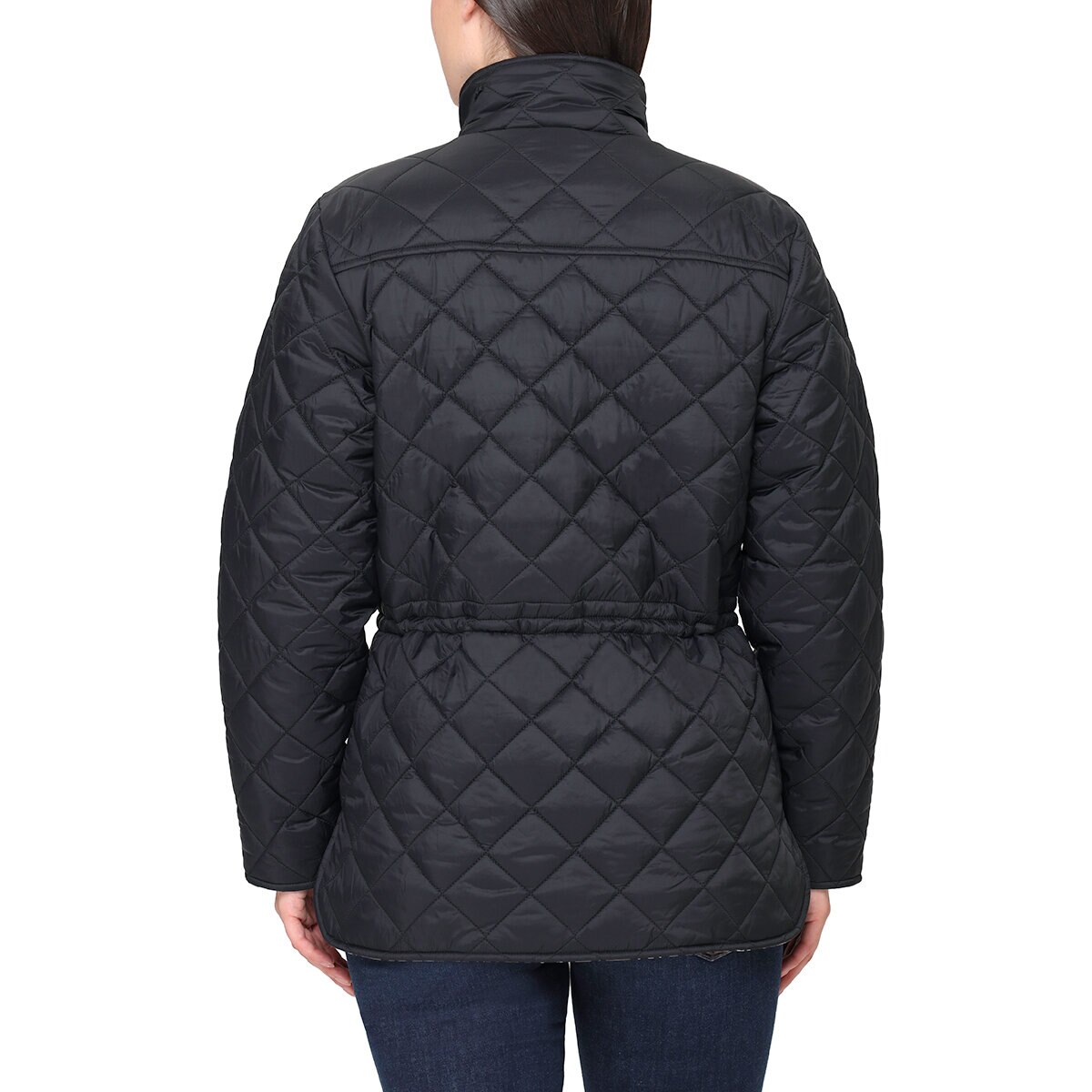 Nicole Miller Original Chamarra reversible para Dama Negro Grande Nicole Miller Original Chamarra reversible para Dama Negro Grande