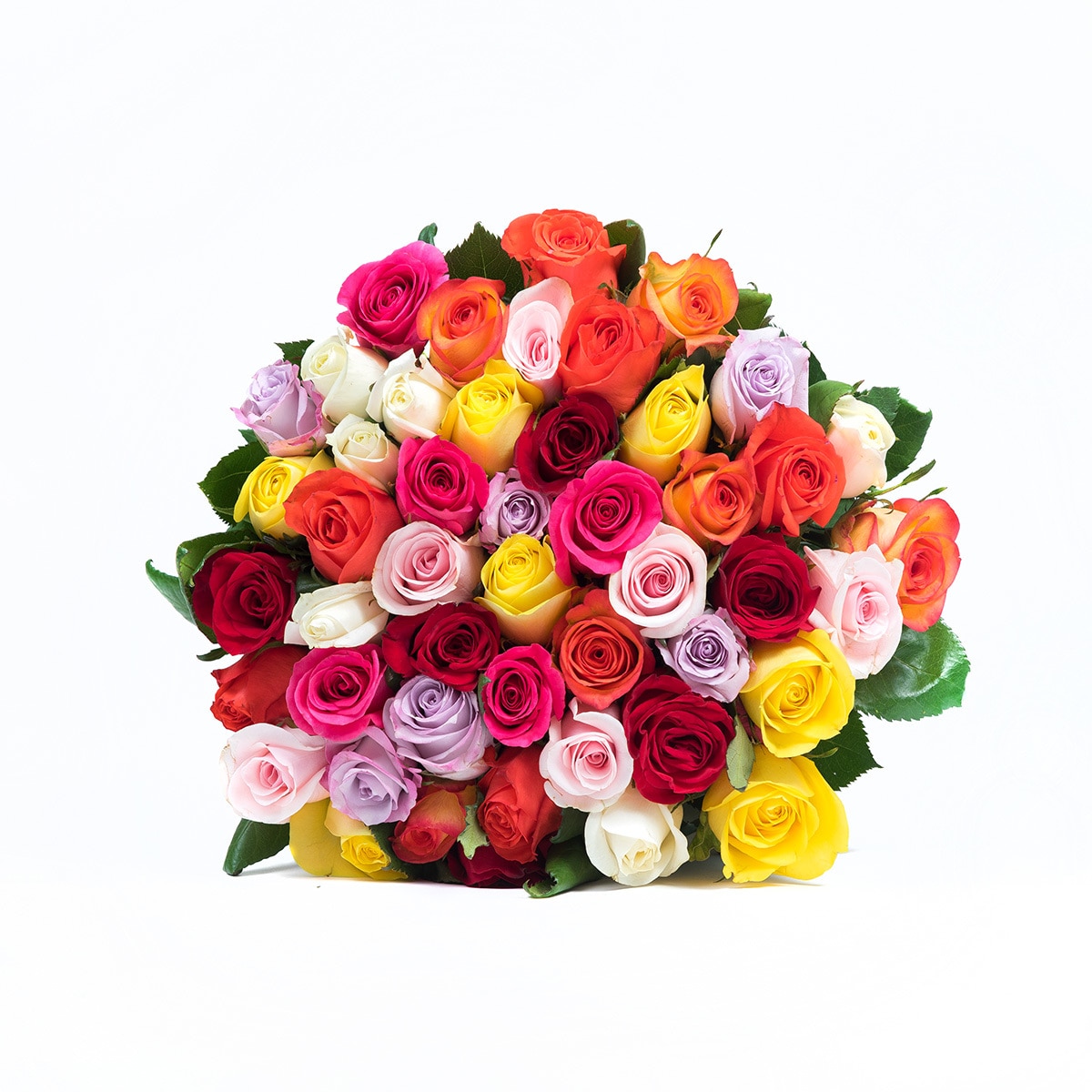 Bouquet 48 rosas diferentes colores