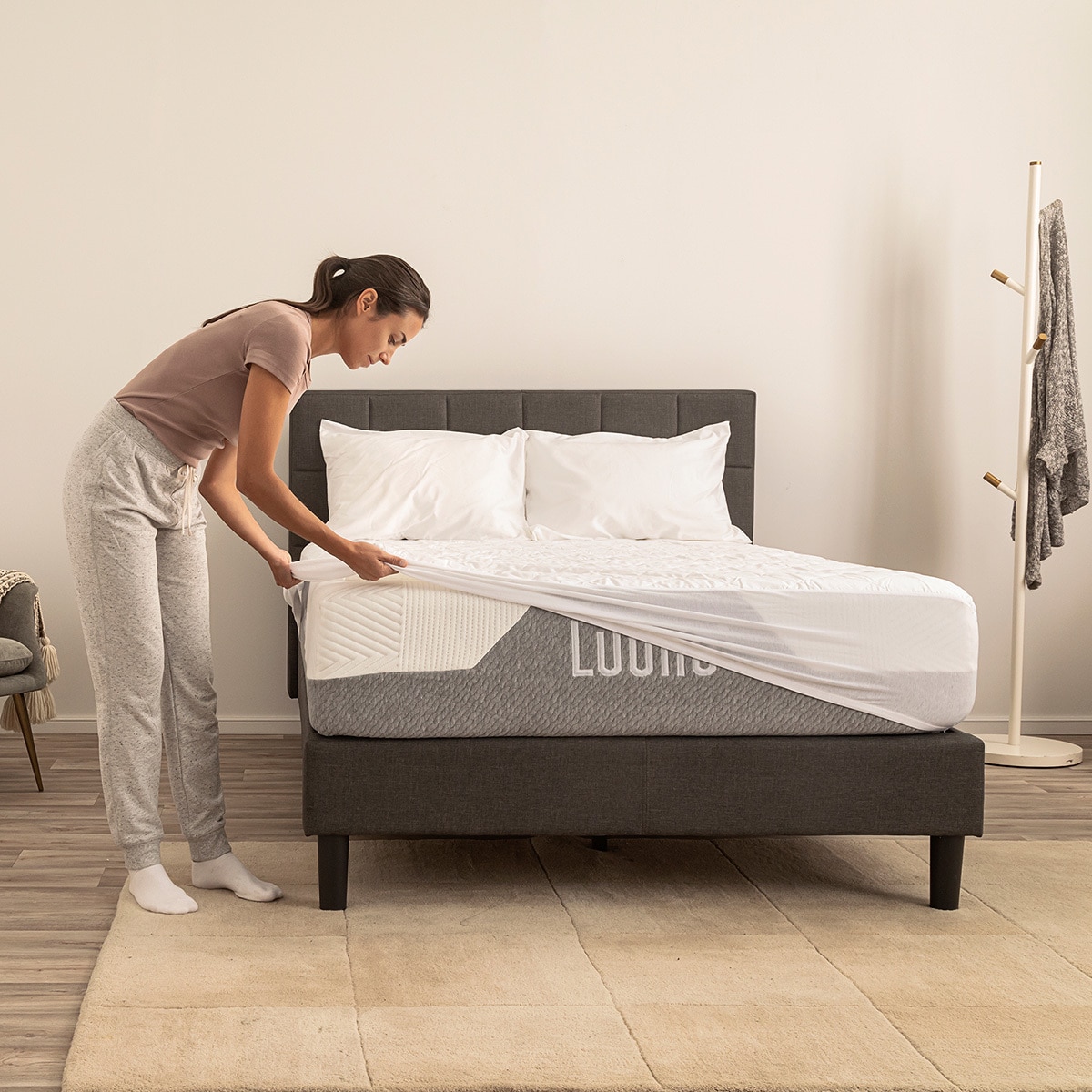 Luuna, Protector de Colchón, Tamaño Matrimonial Luuna, Protector de Colchón, Tamaño Matrimonial