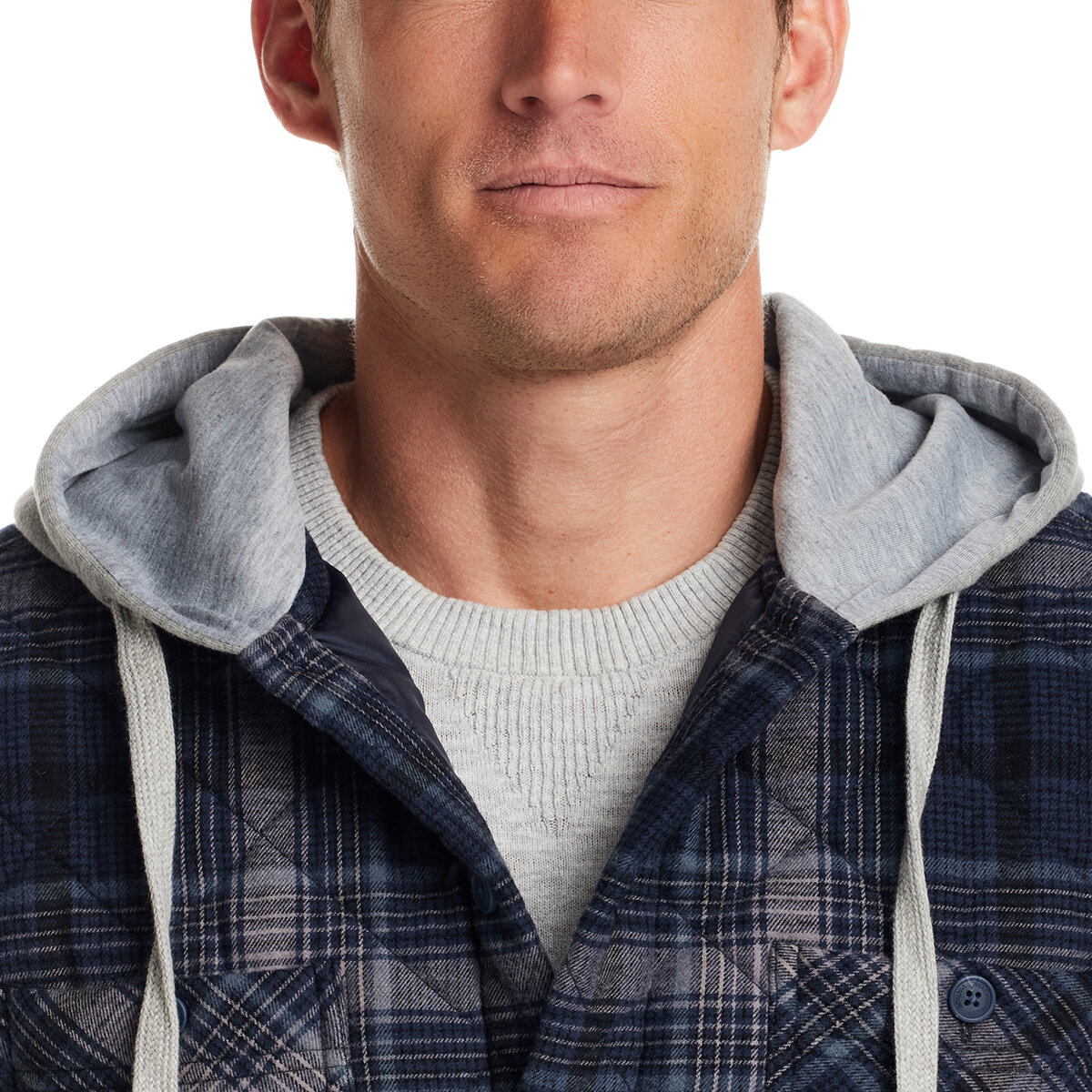 Weatherproof Vintage Sobre Camisa para Caballero Azul cuadros Chica Weatherproof Vintage Sobre Camisa para Caballero Azul cuadros Chica