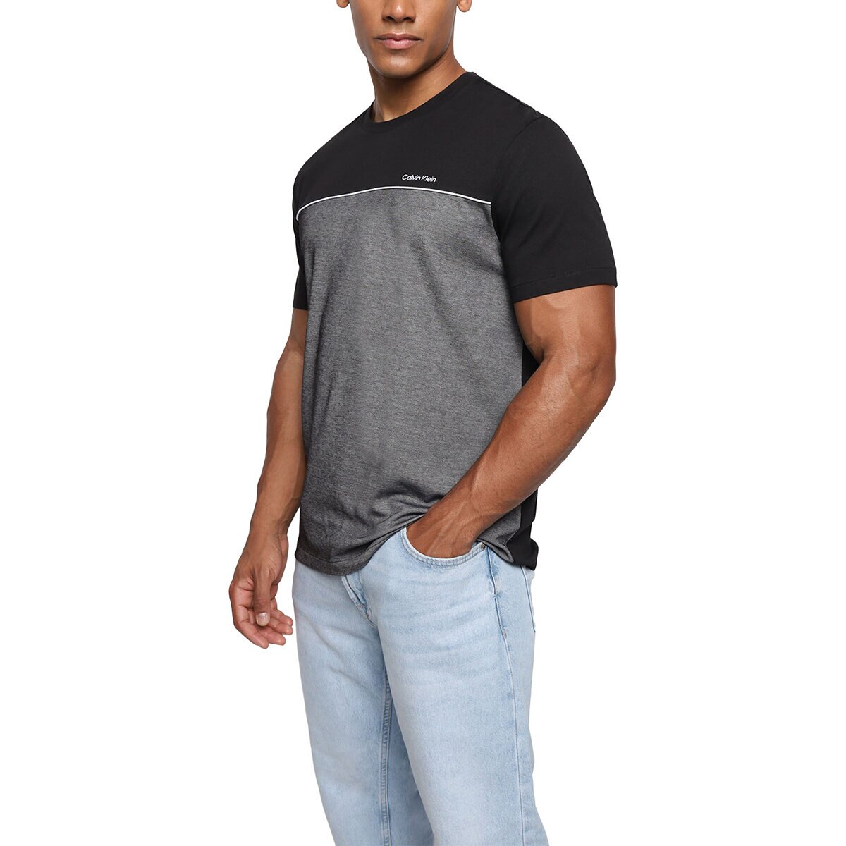 Calvin Klein Playera para Caballero Negro Chica Calvin Klein Playera para Caballero Negro Chica