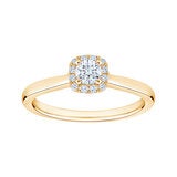 Anillo de Compromiso, 0.30ctw Diamantes, Oro Amarillo 14K Anillo de Compromiso, 0.30ctw Diamantes, Oro Amarillo 14K