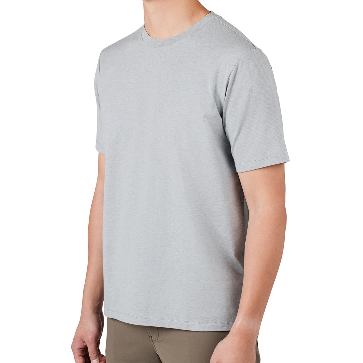 Rough Dress Playera para Caballero Gris cuello redondo Mediana