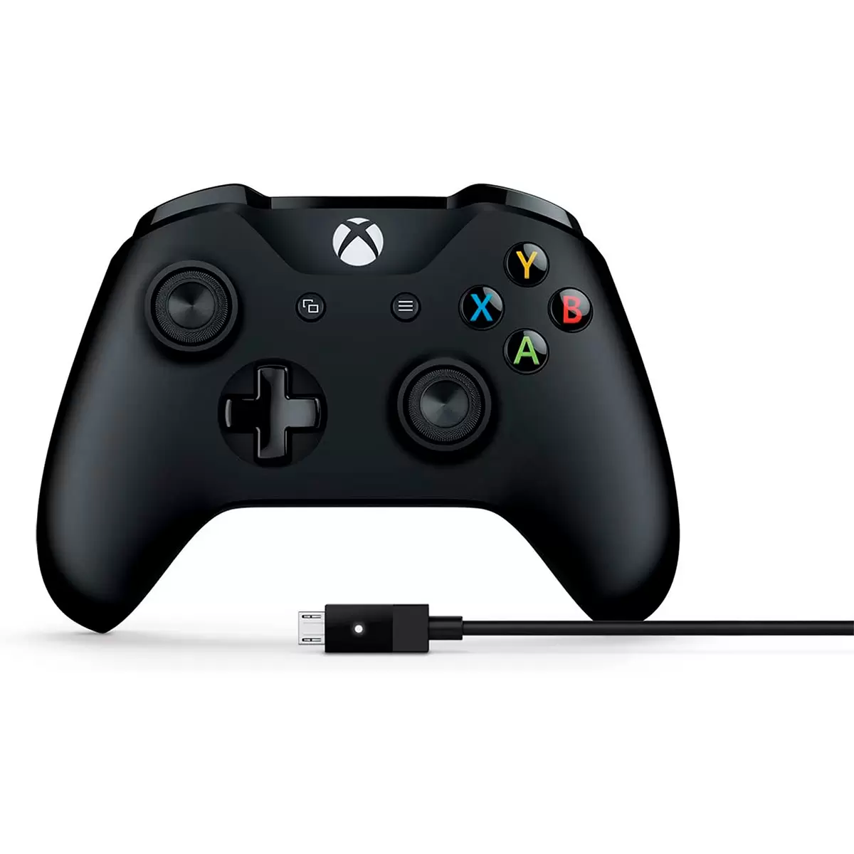 Mando Inalámbrico Microsoft Xbox Serie X y S Color Negro con Cable Windows  100