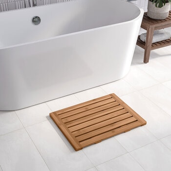 Seville Classics, Tapete para Baño de Bambú