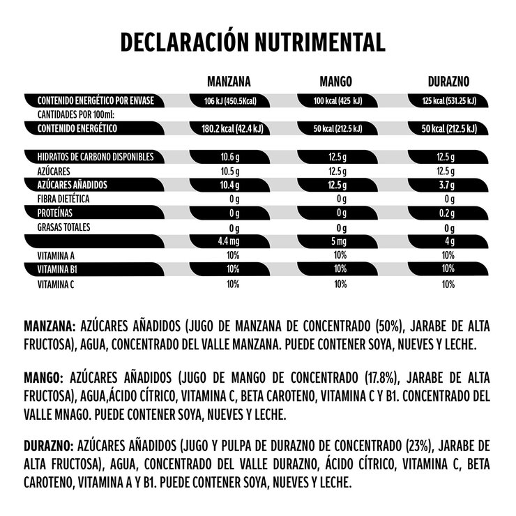 Del Valle Kids Jugos Surtidos 40 pzas de 250ml