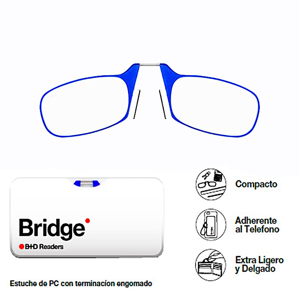 B+D Readers Bridge, Lentes para Lectura Unisex, Azul