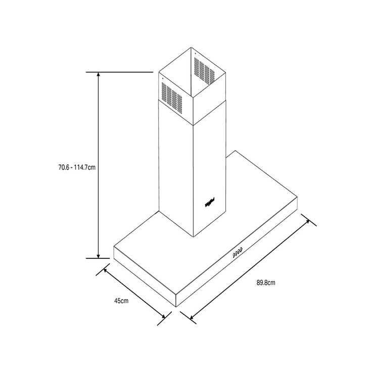 Whirlpool Campana de pared 90cm Whirlpool Campana de pared 90cm