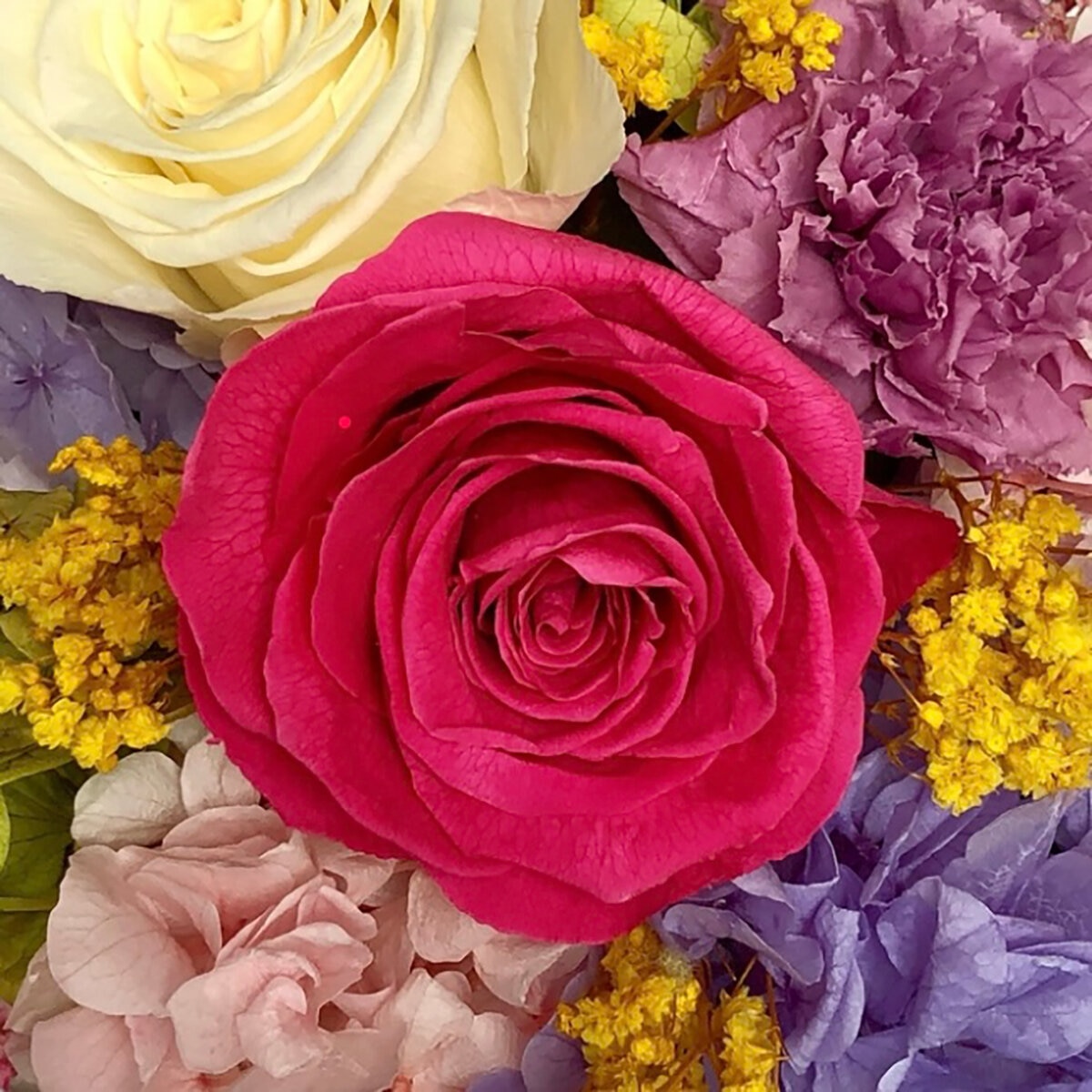 Mina'an Flor Eterna, Bouquet Primavera, Flores Preservadas