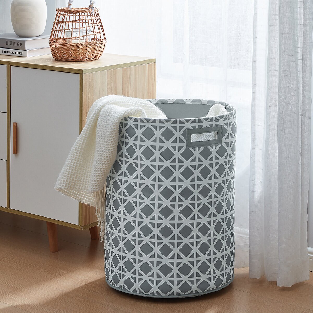 Nautica Cesto Jumbo para Ropa Gris Costco México