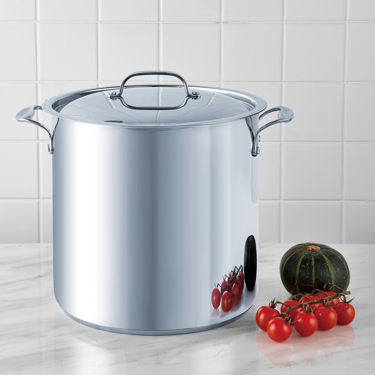 Bergner, Olla con Tapa de Acero Inoxidable Costco México