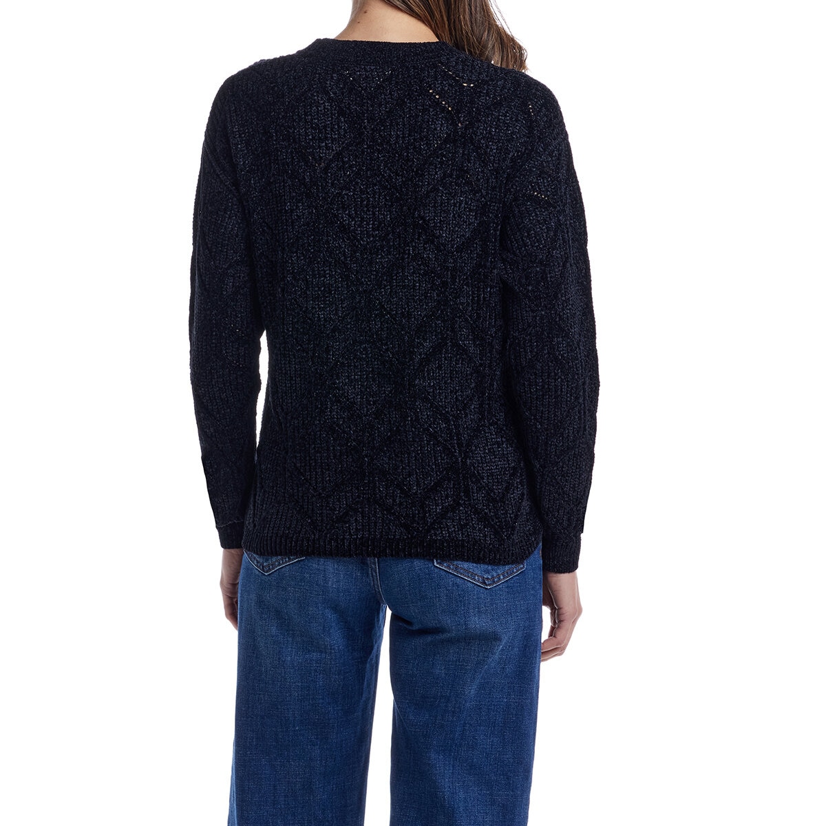 Weatherproof Vintage Suéter para Dama Negro Mediana