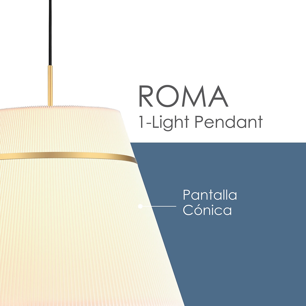 Empire Lighting, Lámpara Colgante Modelo Roma
