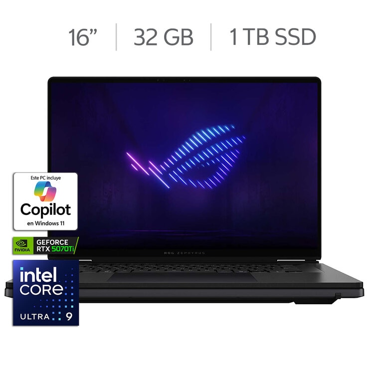 ASUS ROG Zephyrus Duo 16" OLED GeForce RTX 5070 Ti Intel Core Ultra 9 386H 32GB 1TB SSD ASUS ROG Zephyrus Duo 16" OLED GeForce RTX 5070 Ti Intel Core Ultra 9 386H 32GB 1TB SSD