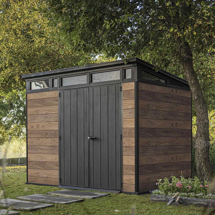 Keter, Signature Collection Pent Cobertizo de 2.74 m x 2.13 m Keter, Signature Collection Pent Cobertizo de 2.74 m x 2.13 m