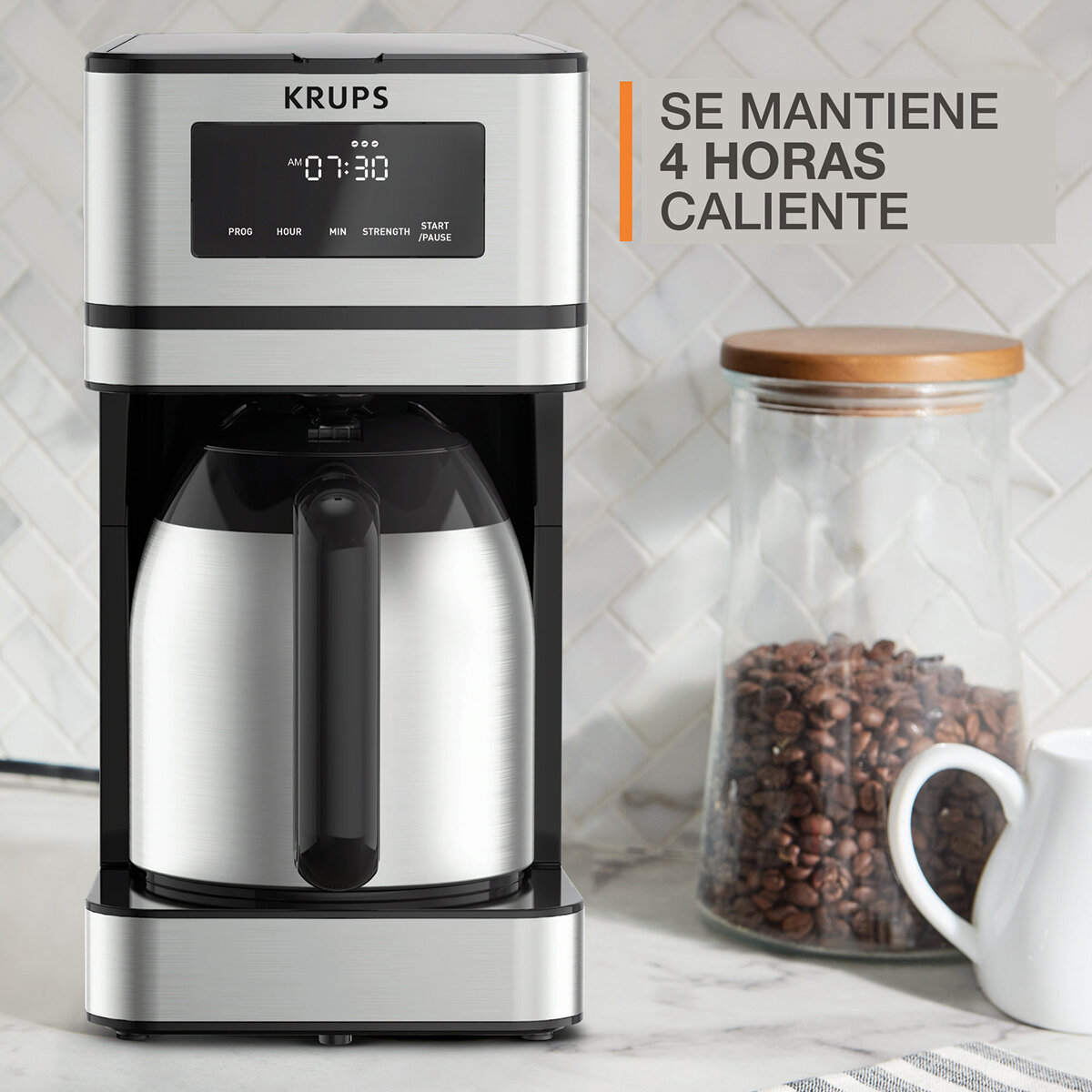 Krups Cafetera de Goteo y Molino de Café 14 Tazas