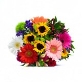 Bouquet mixto de 28 tallos de diferentes colores