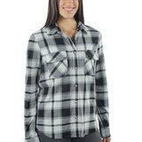 Jachs Camisa de franela para Dama Grande Negro