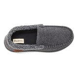 Dearfoams Pantuflas para Caballero Negro Grande