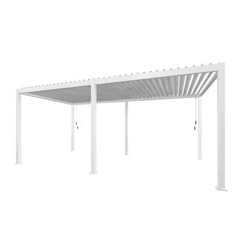 Zhengte, Pérgola de Aluminio de 3m x 6m, Color Blanco