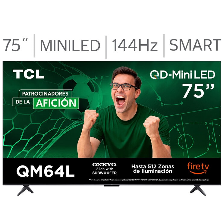 TCL Pantalla 75" Miniled 4K Fire TV TCL Pantalla 75" Miniled 4K Fire TV
