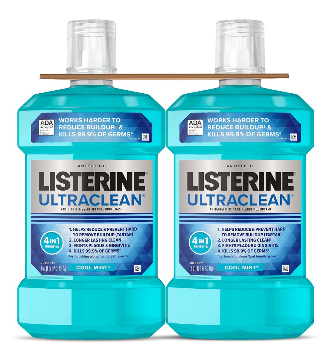 Listerine Enjuague Bucal UltraClean 2 pzas de 1.5 l