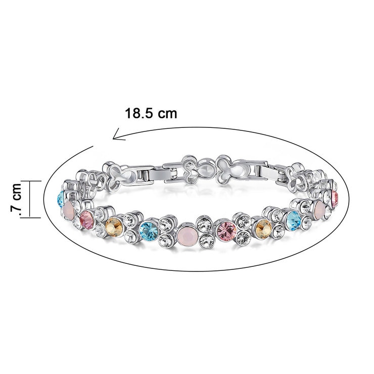 Mayfer, Pulsera de Cristal Austríaco